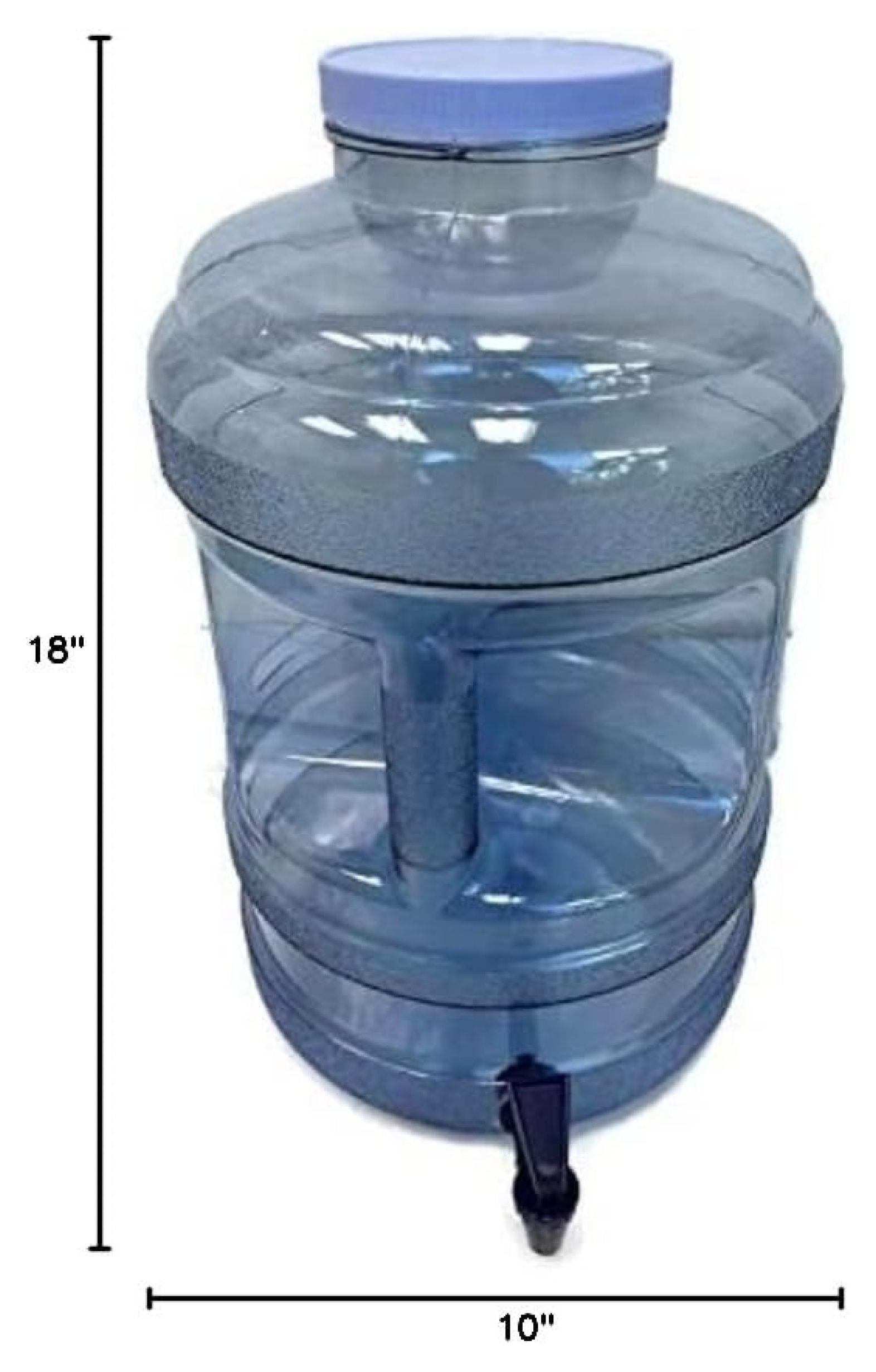 BPA Free Water Bottle with Big-Mouth & Dispensing Spigot, 5 Gallon Perfect for Home, Kitchen, Office, Sports Events, and Indoor Outdoor Activities