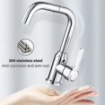 thumbnail image 4 of Robinet de Luxe pour Cuisine Ou Salle de Bain, Finitions Résistantes à la Ternissure Récipient en Acier Inoxydable Mélangeur d'Évier, Poignée Unique pour Contrôle Précis de l'Eau, 4 of 5