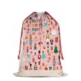 thumbnail image 2 of Christmas Bags Drawstring,Pink Christmas Nutcracker Pattern Large Xmas Christmas Gift Bags,Reusable for Xmas and New Year Party Favors and Supplies,27.6" X 19.7", 2 of 5