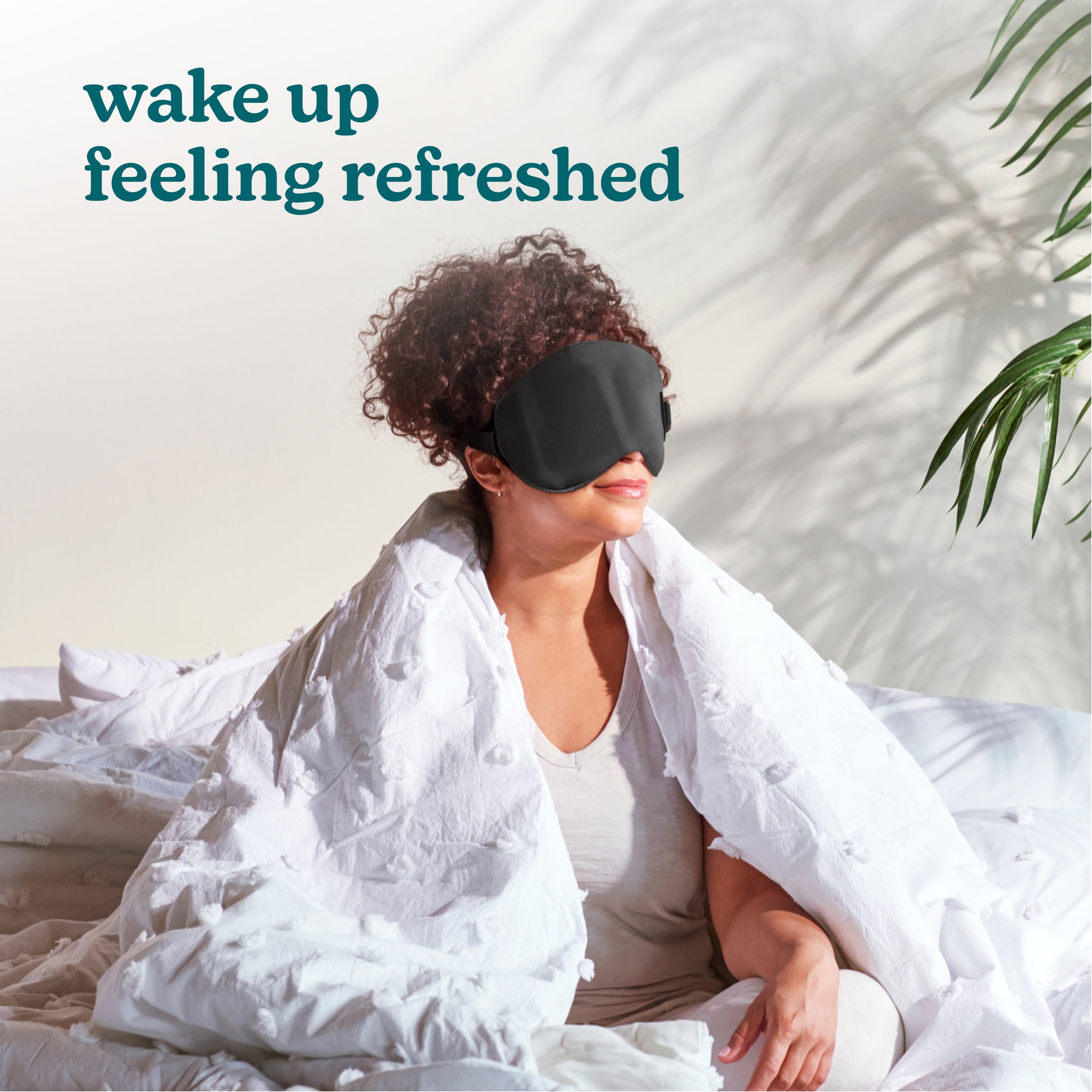 Homedics Rechargeable Silk Heated Mask, Sleep and Relaxation Mask