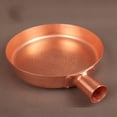 thumbnail image 3 of Wollet Pure Copper Frying Pan Frying Pan, Handmade Copper Frying Pan Copper Kitchenware (Removable Handle), 3 of 5