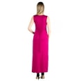 thumbnail image 3 of 24seven Comfort Apparel Sleeveless Empire Waist Maternity Maxi Dress, 3 of 3