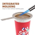 thumbnail image 2 of MasteelfCA 2 Pcs Anti-scald Baking Cup Rings Protective Rings with Handle (Silver), 2 of 8