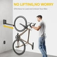 thumbnail image 3 of Swivel Bike Wall Mount, No Heavy Lifting Required Bike Wall Mount, Bike Hangers for Garage, Space-Saving Bike Rack Garage, Easy to Load and Unload, Bike Hanger Can Hold Up to 77 lbs, 3 of 9