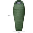 thumbnail image 6 of 20 ° F Cold Weather Mummy Sleeping Bag, 82 Inches x 33 Inches, Olive Green, 6 of 7