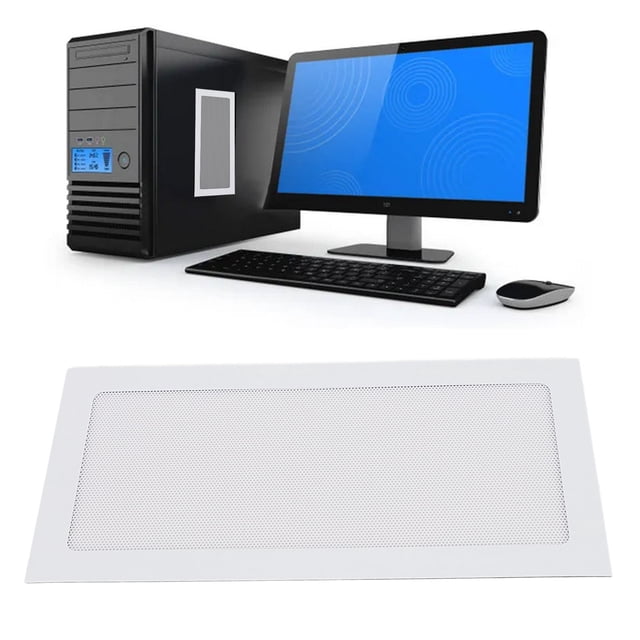 Filtro De Polvo Del Filtro De Ventilador De Computadora De 2 Piezas, Malla De Polvo De Filtro De Polvo De PVC Magnético Fuerte, 120x240 Mm Para La Fuente De Alimentación Del
