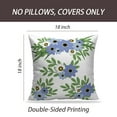 thumbnail image 2 of LALILO Throw Pillow Covers Four Blue And White Floral Anniversary Cushion Cover 18" x 18", 2951 Pack, 2 of 6