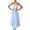 Light Blue, variant on Women's Floral Embroidered Spaghetti Strap Maxi Dress 100% Polyester Lightweight Summer Gown for Casual Wear Everyday
