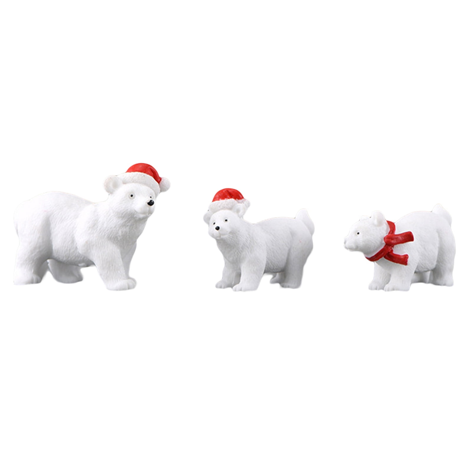Miniatures Decor Polar Animal Model Figurines Polar Bear DIY Dollhouse 