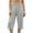 Gray, variant on Ohufall Cropped Loungewear Pants for Women Straight Leg Loose Sleepwear Solid Color Comfort Pajama Pants