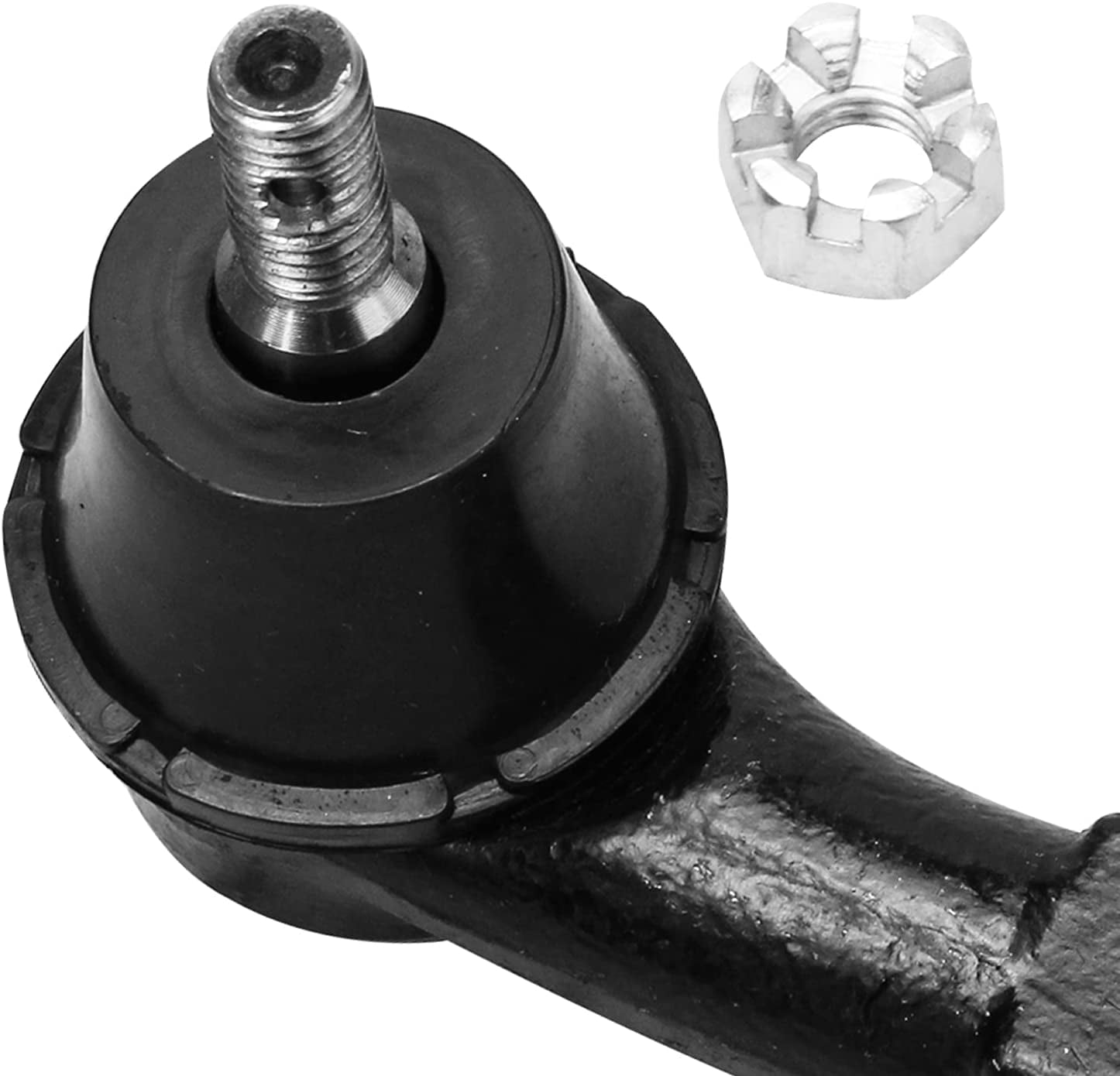 Detroit Axle - Front 2pc Tie Rods for 2000-2006 Ford Focus, 2 Outer Tie Rod Ends 2000 2001 2002 2003 2004 2005 2006 Replacement