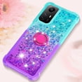 thumbnail image 6 of Slim Fit Phone Case for Redmi Note 12s, Bling Shiny Quicksand Effect TPU Bumper Case with Four Corners Heavy Anti-Fall Protection Case for Redmi Note 12s,Blue Purple, 6 of 14
