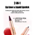 thumbnail image 4 of Lip Liner and Gloss Set, 2 in 1 Double Ended Lip Gloss Set, Long Lasting Waterproof Labiales, Velvet Matte Lip Liner, Smooth Buildable Glass Quick Fuller Lip Plumping Set for Women (#01), 4 of 9
