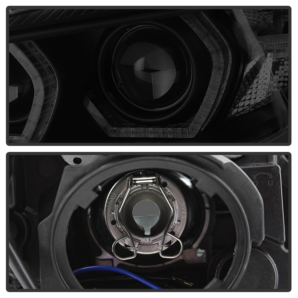 Black Smoke 2012-2015 BMW F30 328i 335i Sedan LED 3D DRL 2 Projector Headlights