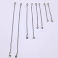 thumbnail image 4 of Bracelet Necklace Extension Chain Extender Silver Stainless Steel Lobster Clasp Extensions, 4 of 8