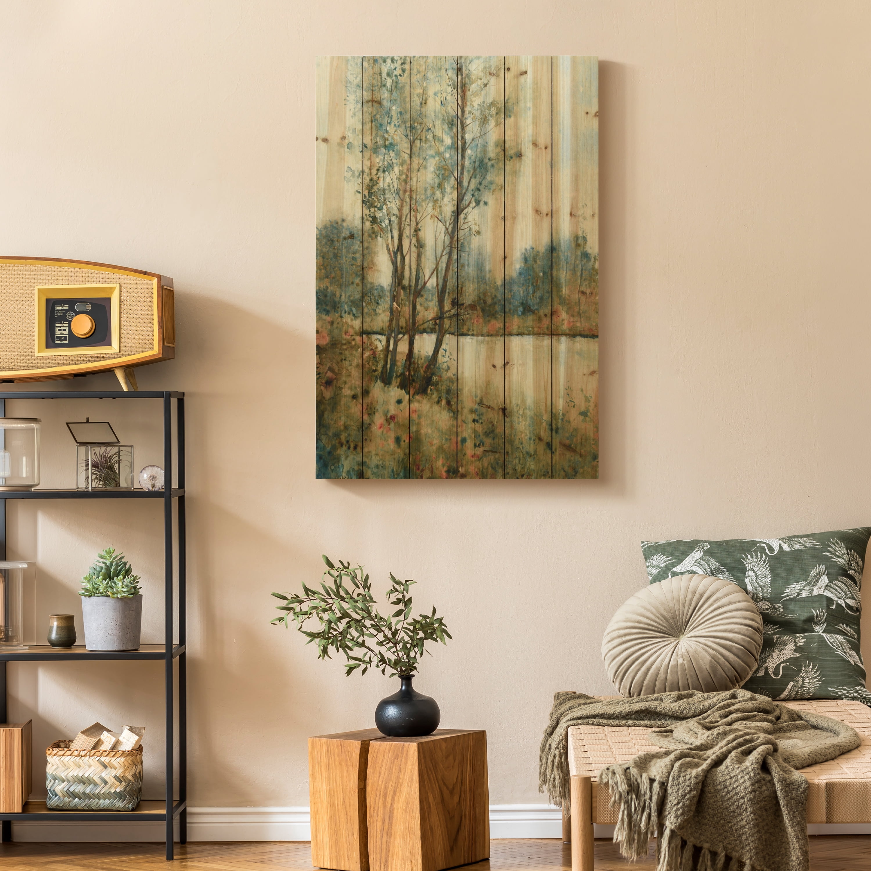 Empire Art Direct ADL-93395-3624 Fine Art Giclee Printed on Solid Fir Wood Planks - Early Spring 2
