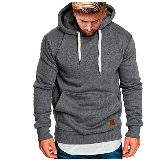 Kcodviy Chandail à Capuchon Décontracté pour Hommes, Chandails à Capuchon Cool pour Hommes, Chandail Grande Taille, Chandail à Capuchon Léger, Chandail à Capuchon en Polyester, Chandail à Capuchon Réfléchissant, Chandails à Capuchon Unis pour Hommes
