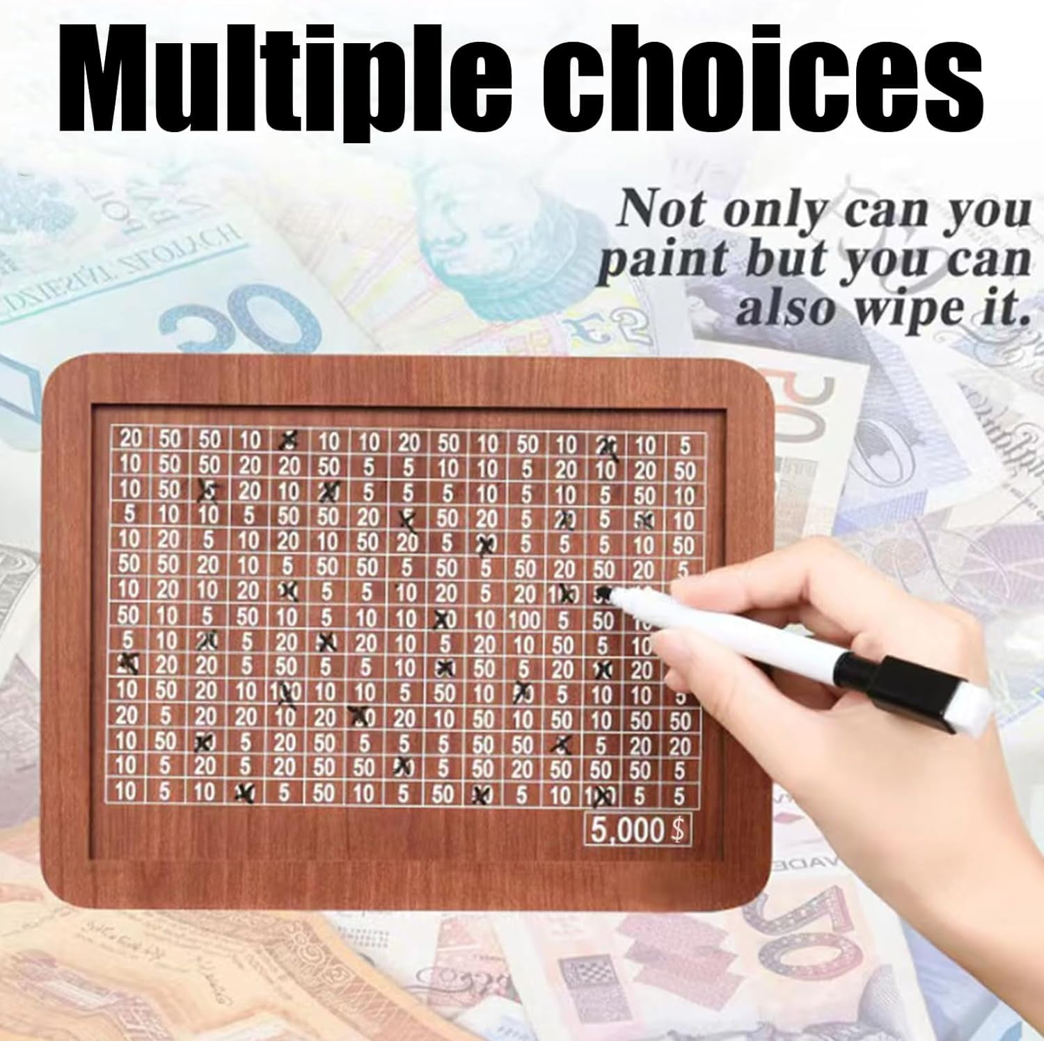 Salvadanaio Legno Con Contatore Monete - Money Box Portatile Per Risparmi, Regalo Educativo Per Bambini E Adulti - Foto 8