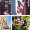 thumbnail image 6 of American Flag 3x5 Ft Heavy Duty 210D Nylon American Flags for Outside Tearproof Fade Resistant Durable Outdoor USA Flag with Embroidered Stars Sewn Stripes Home Garden Yard Decorations, 6 of 7