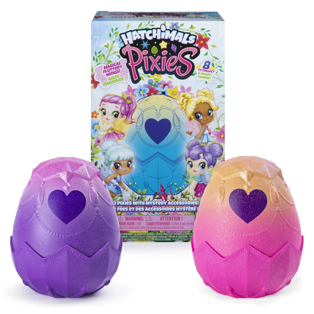 Hatchimals Pixies 2Pack, 2.5Inch Collectible Dolls and Accessories
