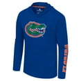 thumbnail image 2 of Men's Colosseum Royal Florida Gators Logo Lockup Active Blend Long Sleeve  T-Shirt Hoodie, 2 of 3