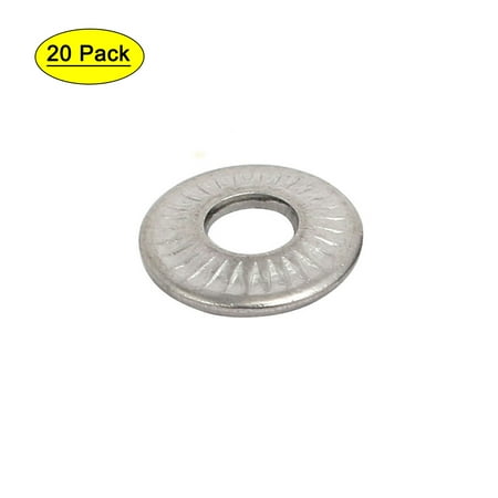 

M3 Inner Diameter 304 Stainless Steel Serrated Conical Spring Washer 20pcs