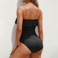 thumbnail image 4 of Ashirexll One Piece Swimsuit Women, Bathing Suit for Women, Summer Women's Ruffle Sling One Piece Swimsuit with Pad Tummy Control Solid Color Bikini Swimsuit, 4 of 4