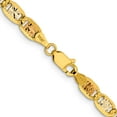 thumbnail image 5 of 14K Tri-Color 4.65mm Gold Pave Valentino Chain (20 X 4.65) pvl100-20, 5 of 5