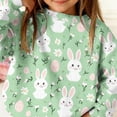 thumbnail image 6 of ITSAME Sweatshirts for Girls, Loose Fit Easter Bunny Print Round Neck Kids Fashion Casual Tops Multicolor 3-4T, 6 of 6