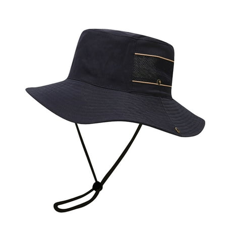 LARUYEKO Breathable Wide Brim Boonie Hat Outdoor Mesh Cap for Travel Fishing Turkey Hat Ladies Bucket Hat Winter Hat Gentlemen Corduroy Bucket Hat Bucket Hat 56 Bucket Hat Children Men s Outdoor Sun