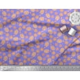 thumbnail image 3 of Soimoi Cotton Cambric Fabric Leaves & Dahlia Floral Fabric Prints By Yard 42 Inch Wide, 3 of 3