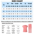 thumbnail image 3 of FrzhBrz Solid Scrub Set for Women Slim Fit Crossing Pocket Top & Drawstring Jogger Pants Medical Scrubs Set, 3 of 4