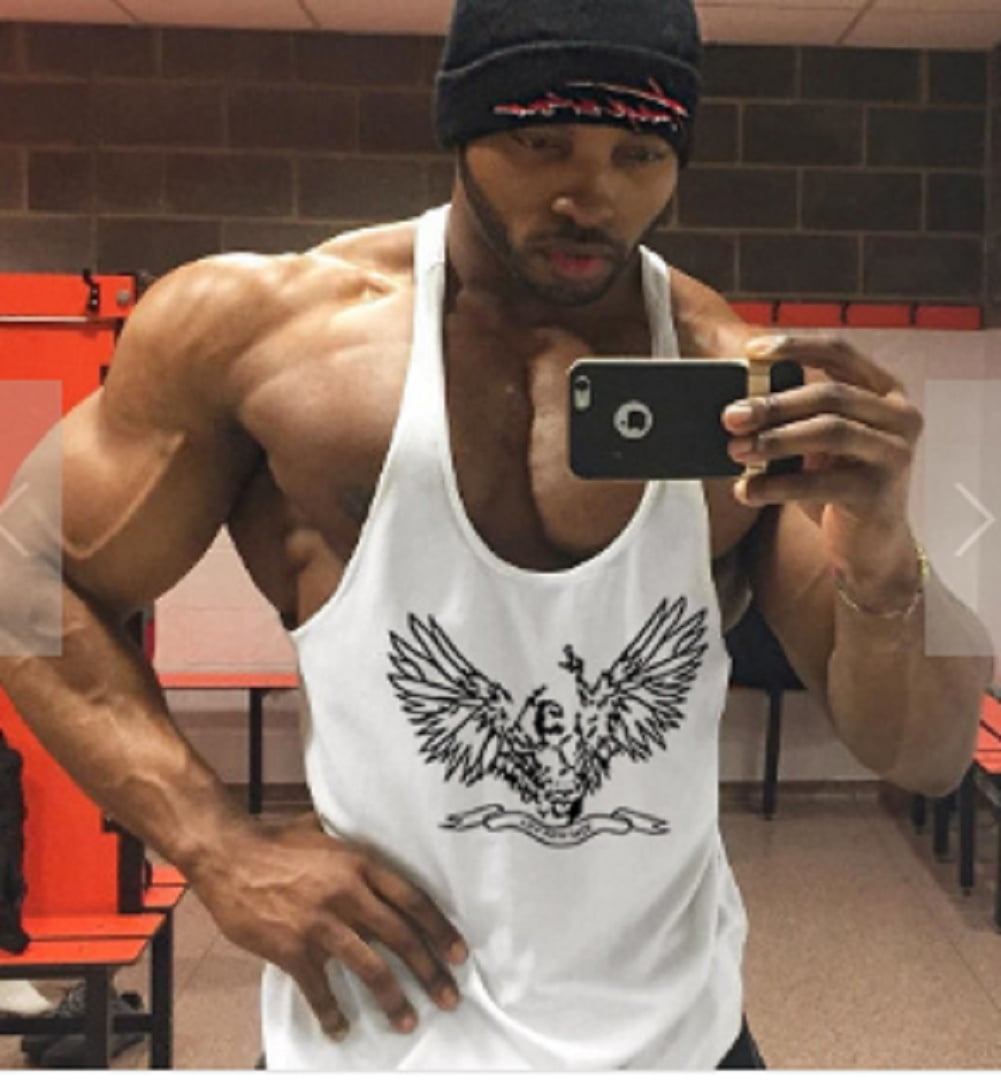Men's Tank Top for Bodybuilding and Fitness LIFT C73 Gym Singlets Stringer Sportsby Gym Rabbit