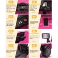 thumbnail image 5 of Winado Licensed Toyota 12V Kids Electric Ride On Car with Remote Control, Music, Lights, Pink, 5 of 9
