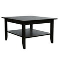 thumbnail image 4 of Miekor Furniture Cabrillo 4-Shelf 2-piece Living Room Set, Coffee Table and Bar Cabinet Black and Espresso 89254, 4 of 7