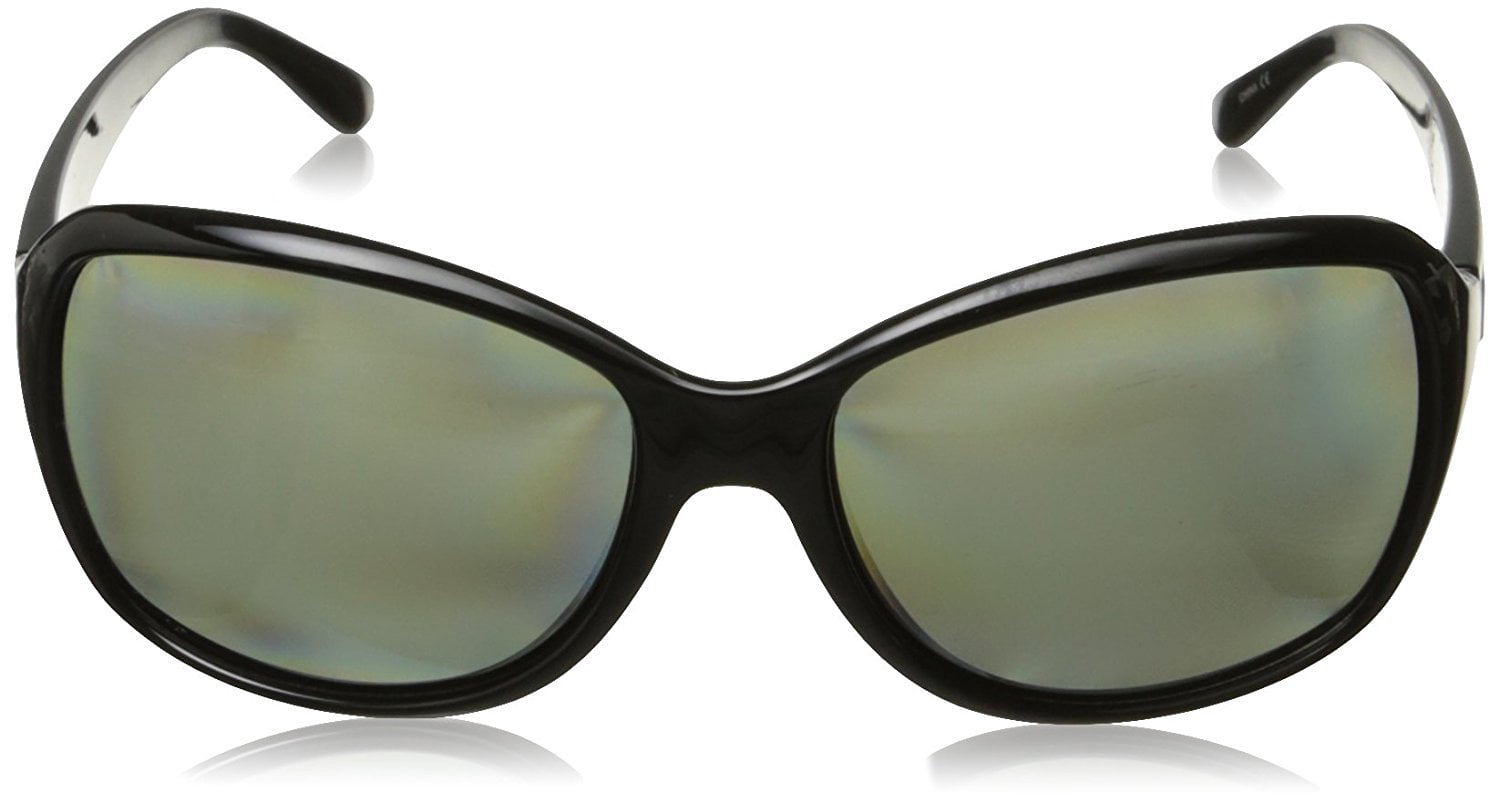 Mosaic Polarized Sunglasses, Black Fade Frame, Rose Lens 