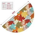 thumbnail image 3 of Picia Fall Maple Leaves Print Christmas Tree Skirt , Christmas Tree Skirt Ornaments for Merry Christmas Holiday Party Decorations Indoor Outdoor-48", 3 of 7