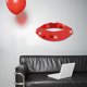 thumbnail image 5 of Irfora Etiqueta engomada de la pared del espejo del labio del beso 3D DIY Arte moderno Mural Decal Home Room Decor Irfora Pegatina de pared, 5 of 7