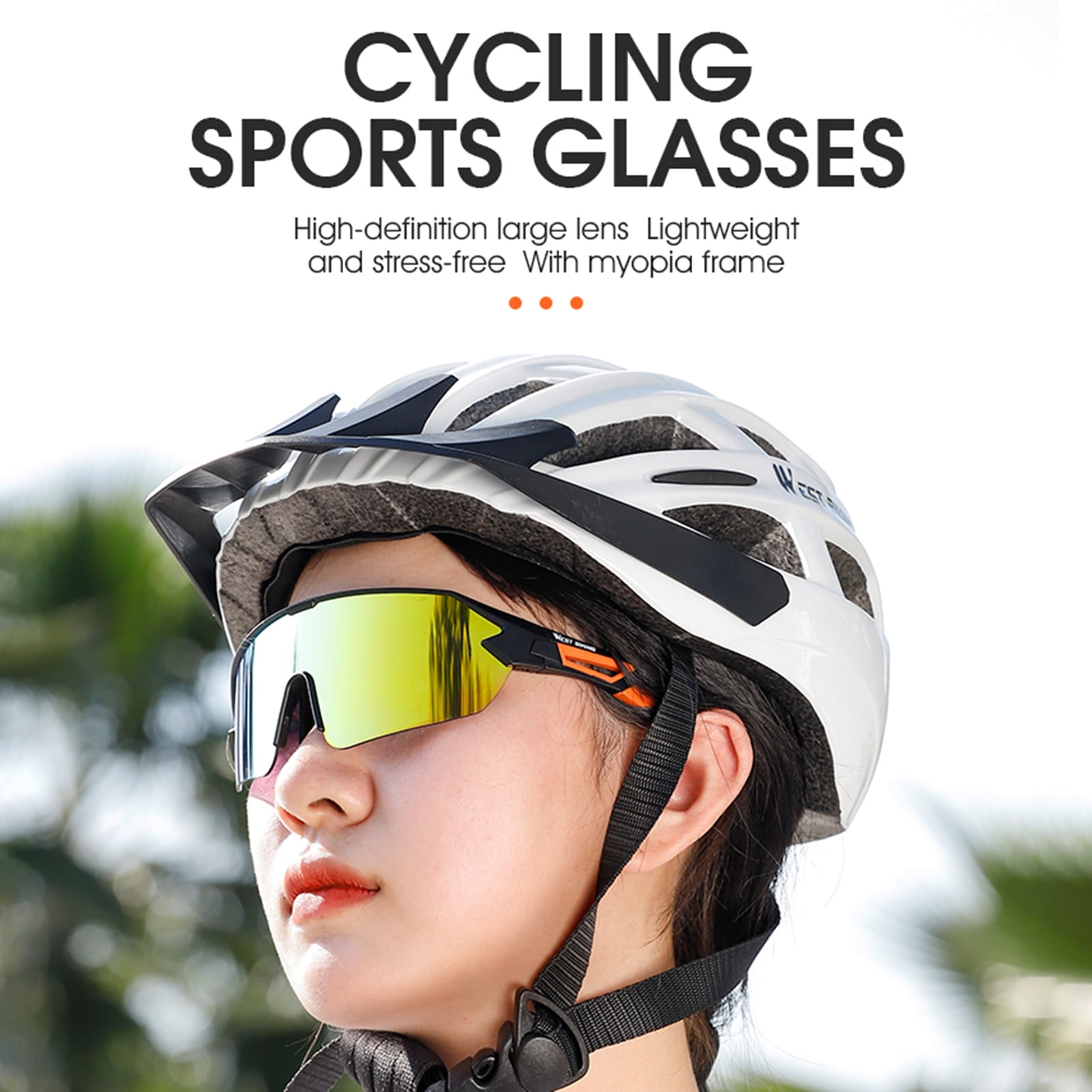 xinRui PC Lens Sport Glasses NonSlip Myopia Frame Polarized Light Cycling Goggles for Outdoor