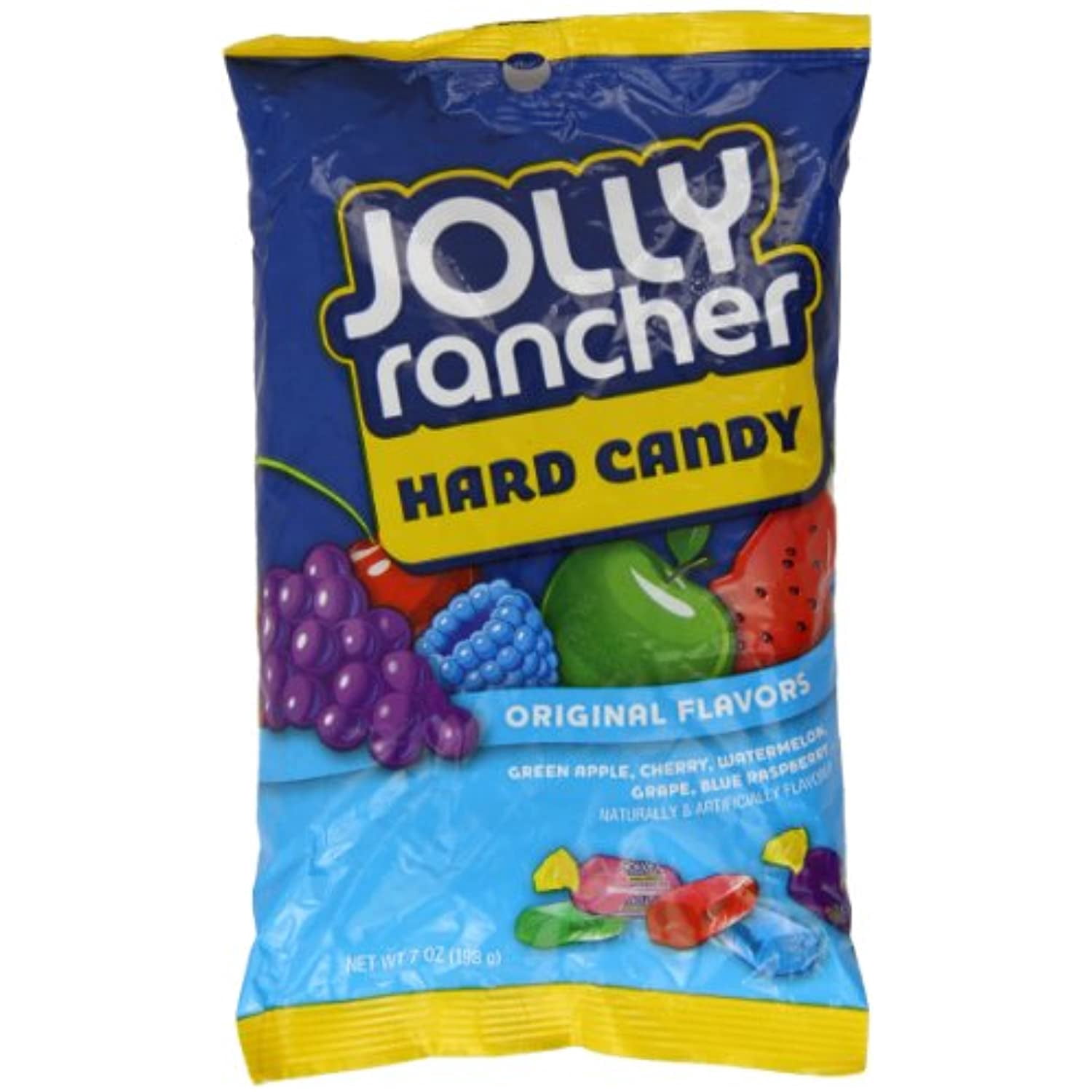Jolly Rancher Hard Candy In Original Flavors-Peg Bag, 7-Ounce Bags (Pack Of 2)