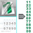 thumbnail image 4 of iSYFIX Reflective Green Vinyl Numbers Stickers - (2 Sets) 1.5 Inch - Premium Decal Die Cut and Pre-Spaced for Mailbox, Signs, Window, Door, Cars, Trucks, Home, Business, Address Number, Indoor/Outdoor, 4 of 4
