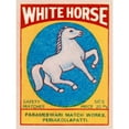 thumbnail image 3 of Phillumenart 15x18 Black Modern Framed Museum Art Print Titled - White Horse Matches, 3 of 5