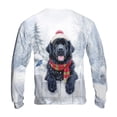 thumbnail image 2 of Playful Newfoundland Welcomes Winter Snowy Day with Cardinal Bird All Over Print 3D Sweatshirt Unisex Merch Newfie Dog Lover Gifts - 2017, 2 of 6