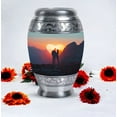 thumbnail image 4 of Mountain Large Cremation Decorative Urn, Splendor Of Aurora Borealis Northern Lights Urn, Urns For Human Ashes Adult Man, Memorial Urn, Urn For Ashes For Women, Cremation Urns, 10 Inch, 4 of 5