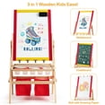thumbnail image 2 of Barara King Kid's Art Easel, Drawing Easel,Flip-Over Double-Sided Kids Art Easel, 2 of 7
