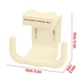 thumbnail image 3 of Dispensador de Toallas de Papel En Forma de U para Debajo Del Estante: Se Instala Sin Necesidad de Taladrar, con Adhesivo o Clip para Montaje En Pared. Dispensador de Papel Higiénico con Ganchos Late, 3 of 7