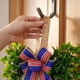 thumbnail image 2 of Nkmbld 4th of July Patriotic Wreath, Red White Blue Garlands Hanging Sign Independence Day Decorative Door Porch Wall Window Hanging Ornaments, 2 of 7
