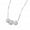 B, variant on ievspot 1 Pcs Women Charm Necklace Lucky Beads Decor Electroplating Wave Pattern Chain Women Choker Necklace Jewelry Gift