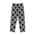 thumbnail image 4 of Xecao White Sunflowers Men's Straight Lounge Pajama Pants: The Ultimate in Comfortable Sleepwear, 4 of 9