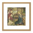 thumbnail image 1 of Altaar Annunciation To The Virgin Painting 8X8 Inch Square Wooden Framed Wall Art Print Picture with Mount, 1 of 4